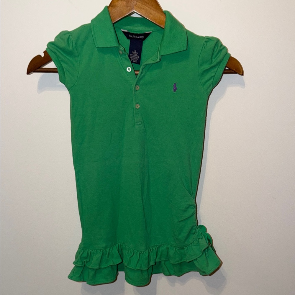Ralph Lauren Kids Polo in Vibrant Green Sz 5